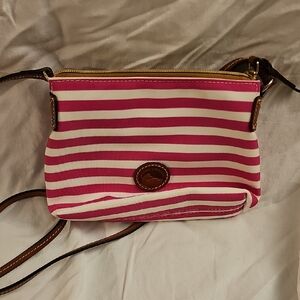 Dooney & Bourke Sullivan Pink Striped Crossbody Bag